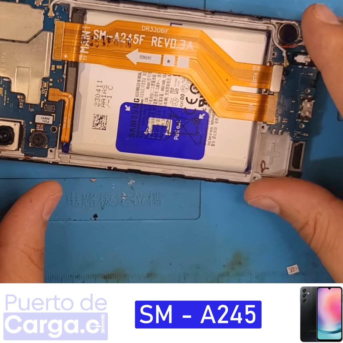 Cambio puerto de carga samsung galaxy A24